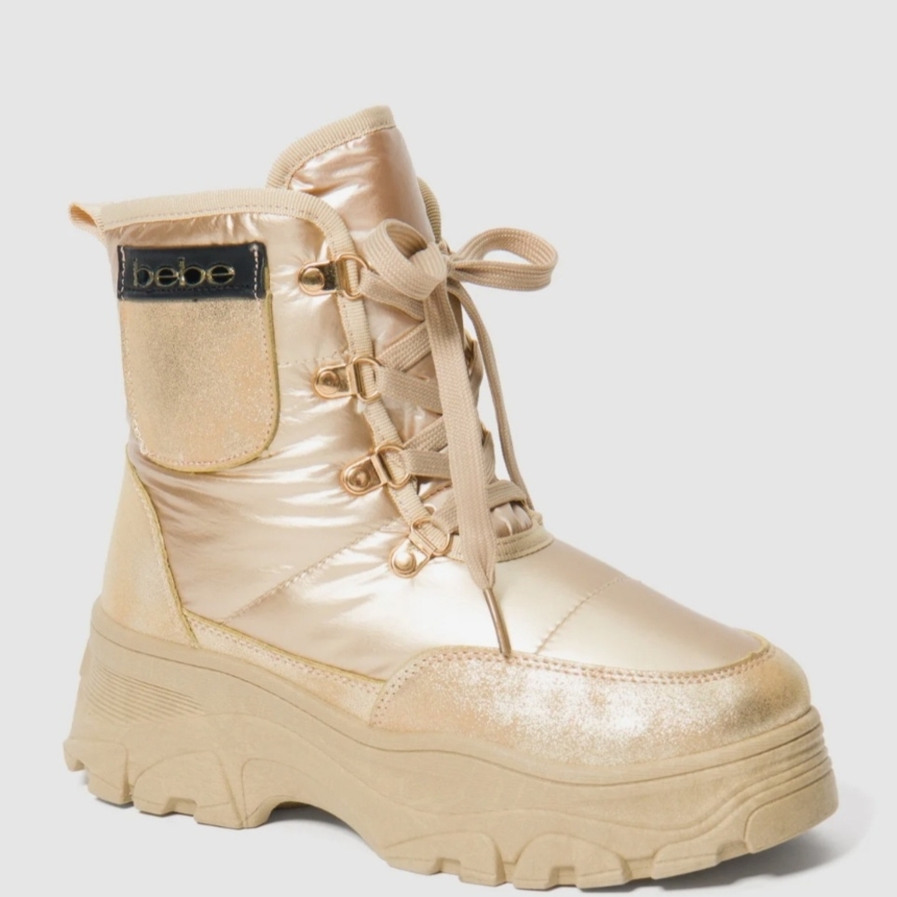 Storm Bebe Women's Shimmering Gold Winter Boots
